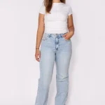 ''EXTRA TALL'' WIDE LEG JEANS 3806 - LIGHT DENIM