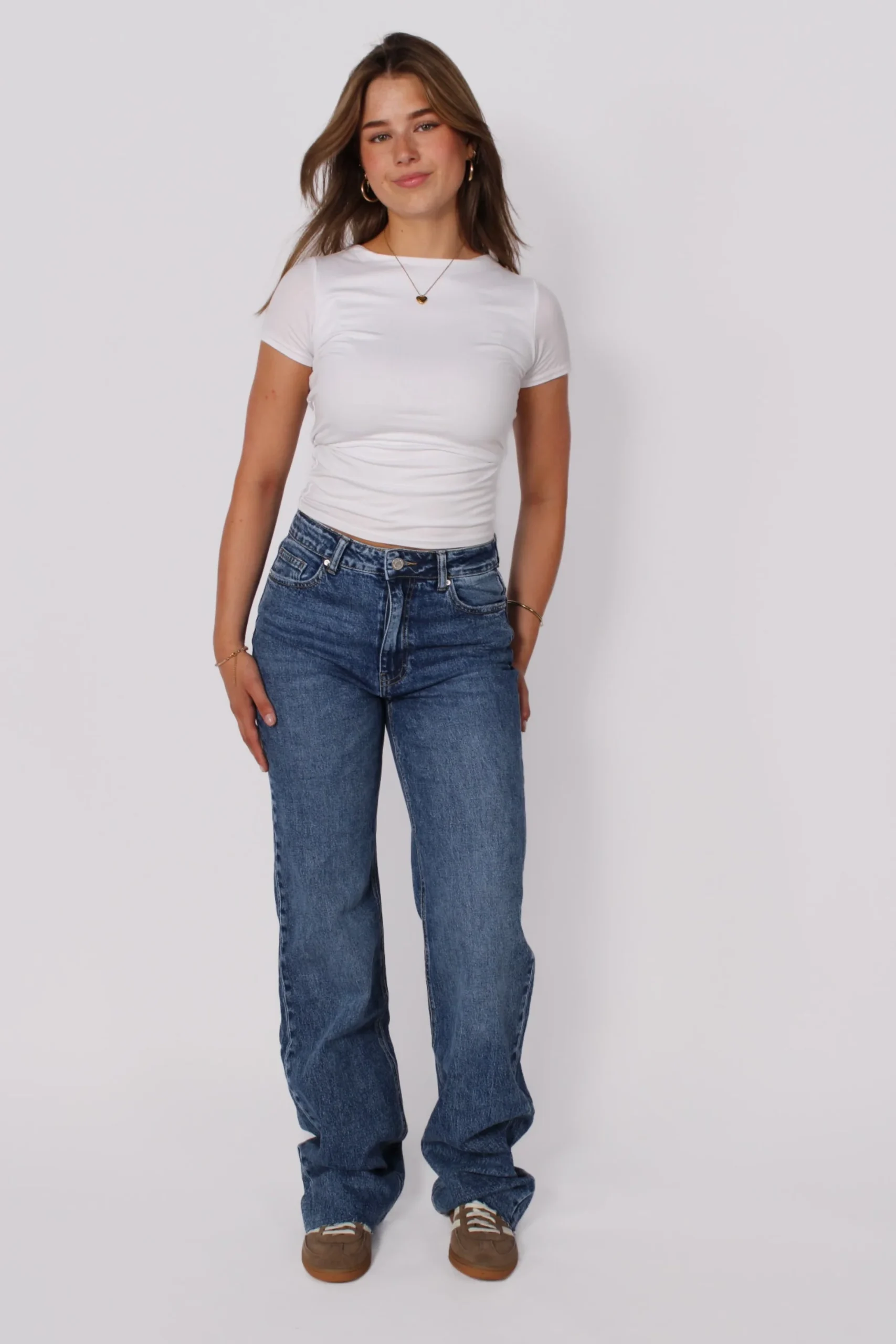 ”EXTRA TALL” WIDE LEG JEANS 3806-2 – DARK DENIM
